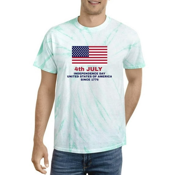 4Th Of July 1776. Tie Dye Cyclone Men -Image by Shutterstock, Male x-Large