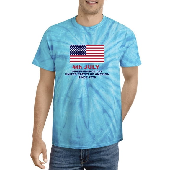4Th Of July 1776. Tie Dye Cyclone Men -Image by Shutterstock, Male x-Large
