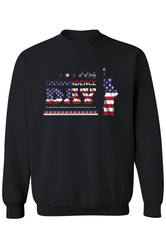 4Th Of July America Freedom Sweatshirt Men -Image by Shutterstock, Male Medium