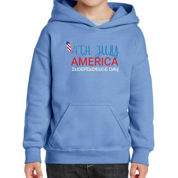 4Th Of July America Hoodie Juniors -Image by Shutterstock, Medium