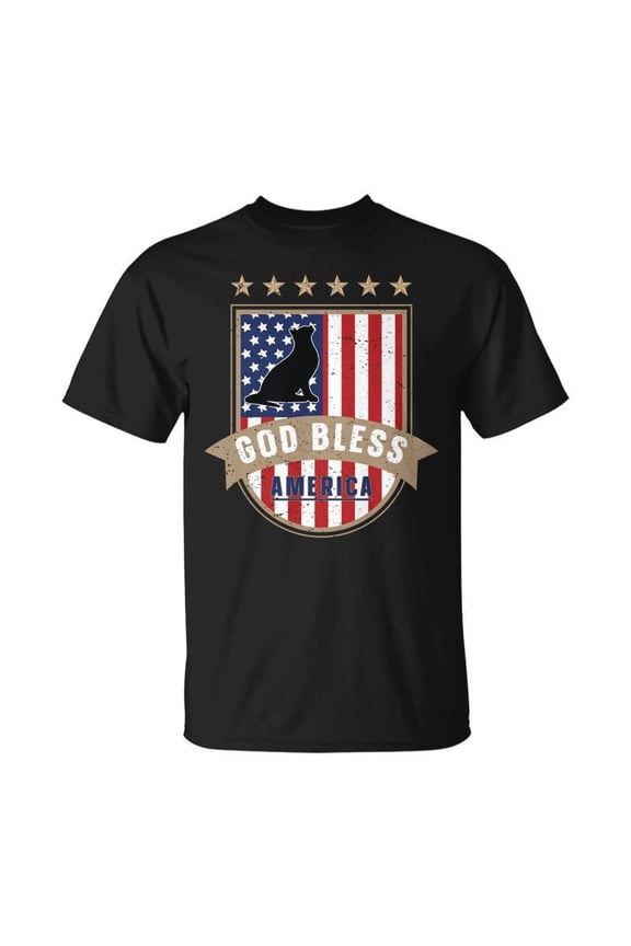 4Th Of July American Flag Cat Graphic For Cat Mom Dad Unisex Jersey Crewneck Tshirt
