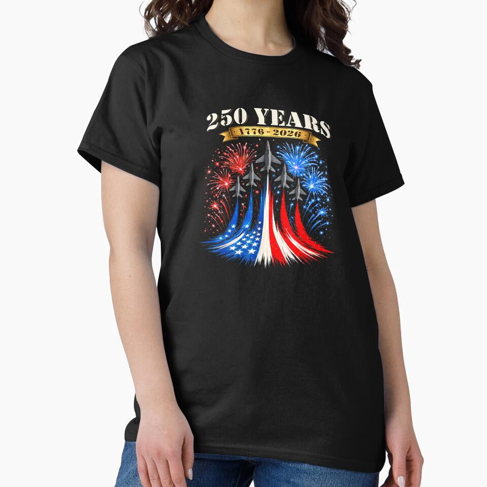 4Th Of July American Flag Vintage 250 Years 1776-2026 Usa T-Shirt All ...