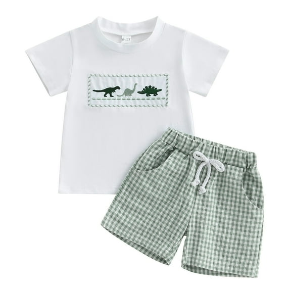 4Th Of July Baby Girl Outfits 0-3 Months Toddler Baby Boy Summer Clothes Funny Pattren Letter Short Sleeve T Shirt with Shorts 2 Peices Outfits