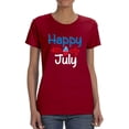 thumbnail image 1 of 4Th Of July Cupcake T-Shirt Women -Image by Shutterstock, Female 3X-Large, 1 of 4