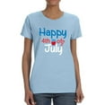 thumbnail image 1 of 4Th Of July Cupcake T-Shirt Women -Image by Shutterstock, Female Medium, 1 of 4