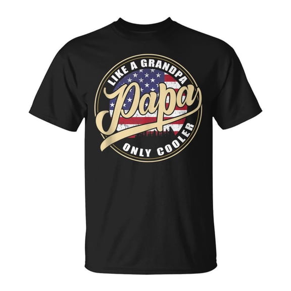 4Th Of July Dad Papa Like A Grandpa Only Cooler V2 TShirt