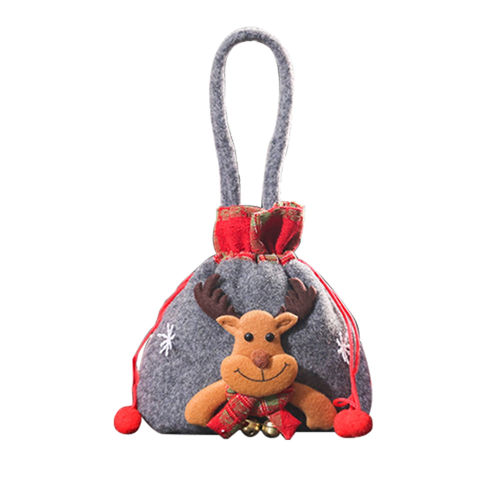 4Th Of July Decorations Drawstring Christmas Bags 3D Xmas Gift Bags