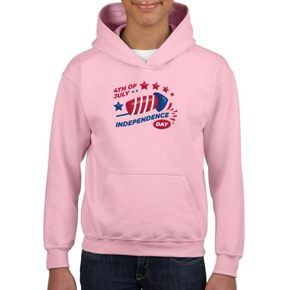 4Th Of July Firework Hoodie Juniors -Image by Shutterstock,  Medium