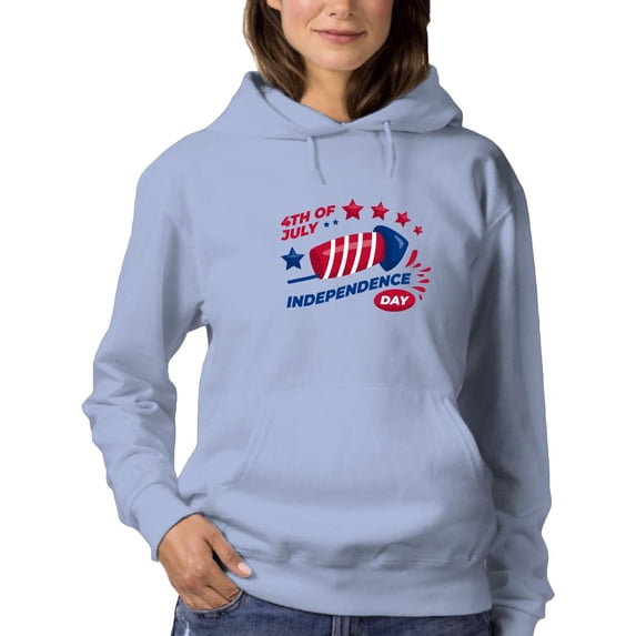 4Th Of July Firework Hoodie Women -Image by Shutterstock, Female XX-Large