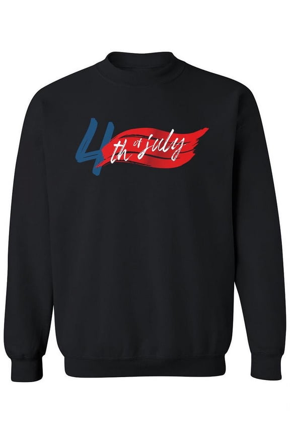 4Th Of July Flag Design Sweatshirt Women -Image by Shutterstock, Female XX-Large