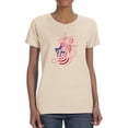 thumbnail image 1 of 4Th Of July Flag Spray T-Shirt Women -Image by Shutterstock, Female 5X-Large, 1 of 4