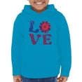 thumbnail image 1 of 4Th Of July Flower Art Hoodie Toddler -Image by Shutterstock,  2 Toddler, 1 of 4