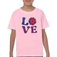 thumbnail image 1 of 4Th Of July Flower Art T-Shirt Juniors -Image by Shutterstock,  Medium, 1 of 4