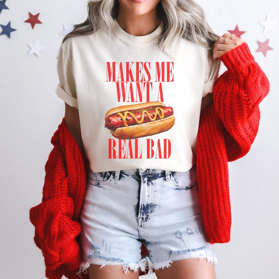 4Th Of July Hot Dog T-Shirt: Patriotic Usa Celebration All Size S-5XL ...