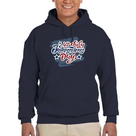 4Th Of July Independence Hoodie Men -Image by Shutterstock, Male 5X-Large