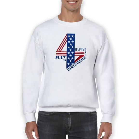 4Th Of July, Independence Sweatshirt Men -Image by Shutterstock, Male 5X-Large