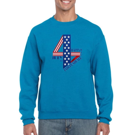 4Th Of July, Independence Sweatshirt Men -Image by Shutterstock, Male x-Large