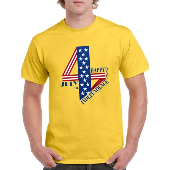 4Th Of July, Independence T-Shirt Men -Image by Shutterstock, Male 4X-Large