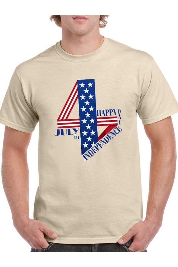 4Th Of July, Independence T-Shirt Men -Image by Shutterstock, Male Small