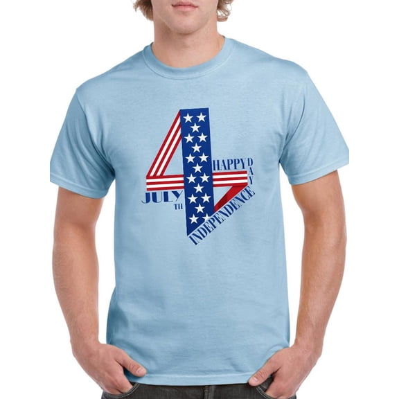 4Th Of July, Independence T-Shirt Men -Image by Shutterstock, Male x-Large