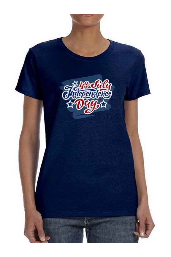 4Th Of July Independence T-Shirt Women -Image by Shutterstock, Female Large