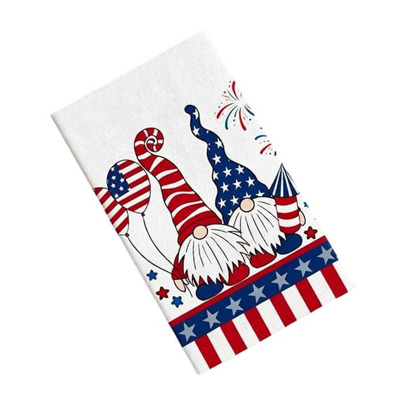 4Th Of July Kitchen Towels Patriotic Themed Dish Towel Bathroom Decorative Rustic Clothes for Independence Day Kitchen Bathroom Home Cooking D