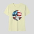 thumbnail image 1 of 4Th Of July New Shirt For Girls Boys Trendy Independence Day Flag Graphic Shirts Casual Short Sleeve Round Neck Cotton Tee Beige 14-15 Years, 1 of 5
