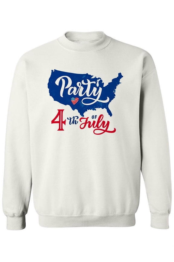 4Th Of July Party Sweatshirt Women -Image by Shutterstock, Female 5X-Large