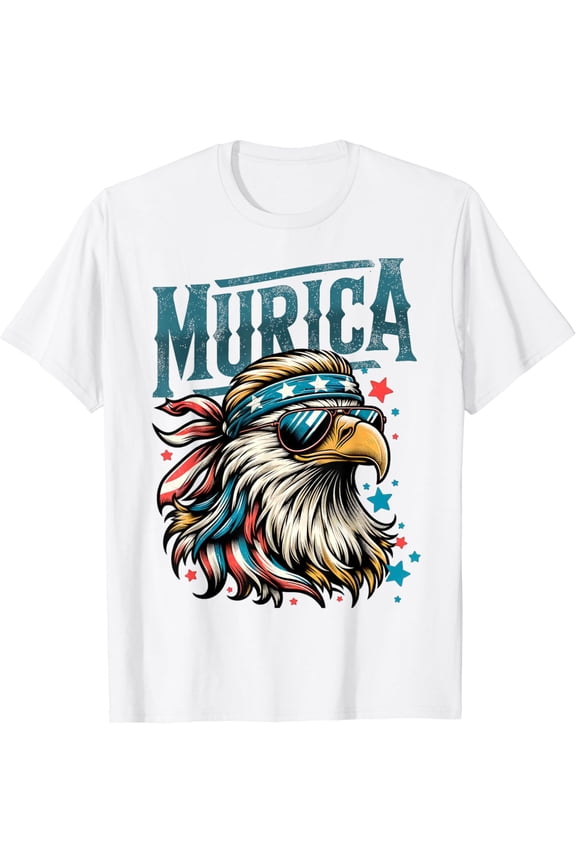 4Th Of July Patriotic Funny Eagle July 4Th Usa Murica T-Shirt Birthday Gifts; For Men & Women