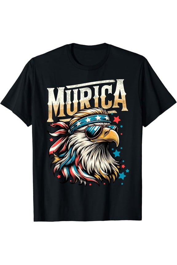 4Th Of July Patriotic Funny Eagle July 4Th Usa Murica T-Shirt Unisex S-5XL Hot Trending Shirt, Vintage Birthday Gift