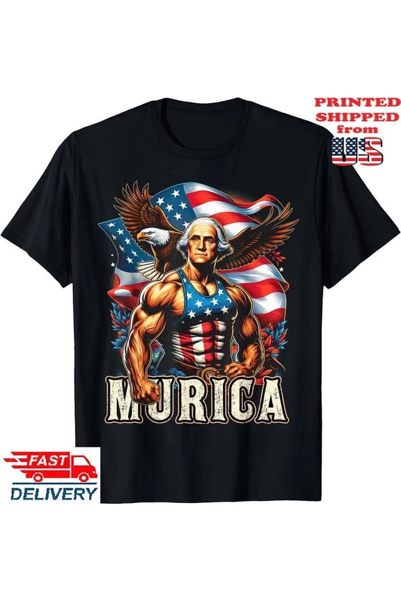 4Th Of July Patriotic Funny George Washington July 4Th Usa T-Shirt, Unisex Tee