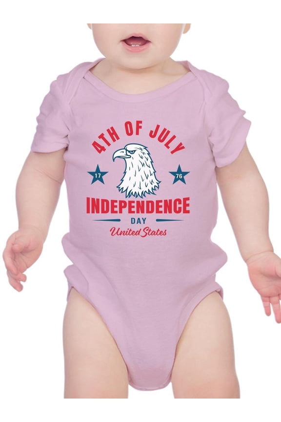 4Th Of July Proud Eagle Bodysuit Infant -Image by Shutterstock, 24 Months