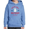 thumbnail image 1 of 4Th Of July Proud Eagle Hoodie Juniors -Image by Shutterstock,  Large, 1 of 4