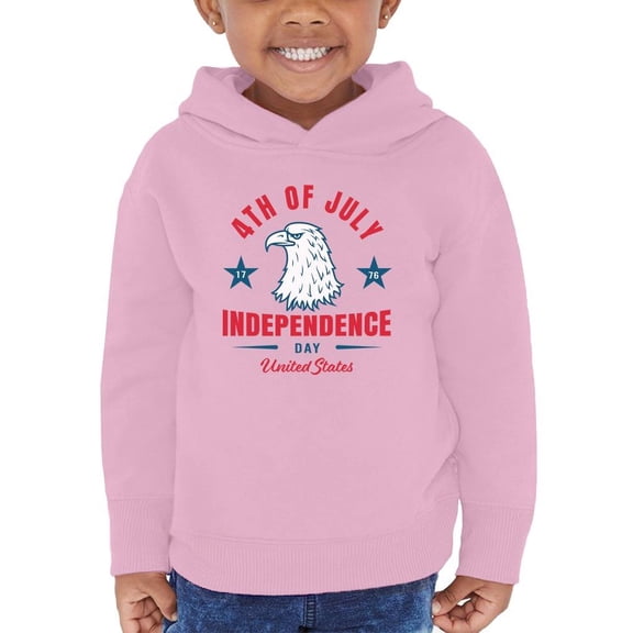 4Th Of July Proud Eagle Hoodie Toddler -Image by Shutterstock, 2 Toddler