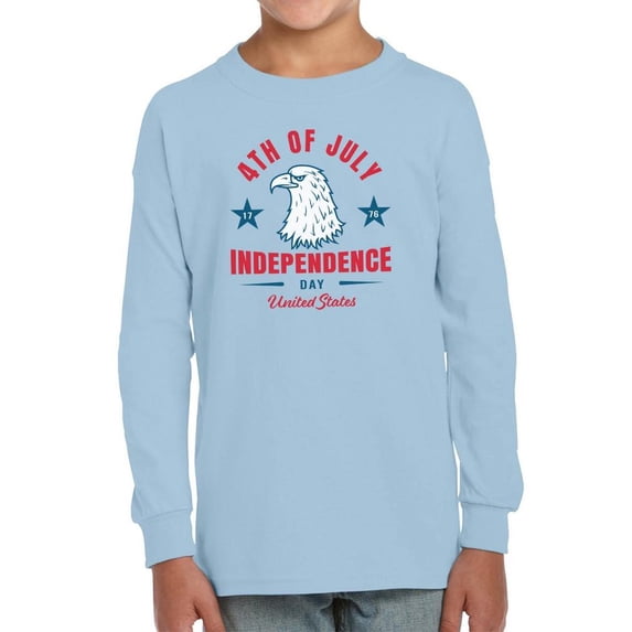 4Th Of July Proud Eagle Long Sleeve Toddler -Image by Shutterstock, 3 Toddler