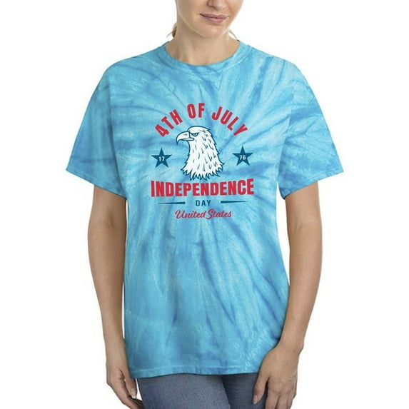 4Th Of July Proud Eagle Tie Dye Cyclone Women -Image by Shutterstock, Female x-Large