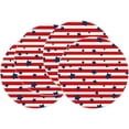 thumbnail image 1 of 4Th Of July Round Placemats Set Of 4, Star Decoration Patriotic Memorial Day Table Mats, for Party Kitchen Dining Decoration A, 1 of 6
