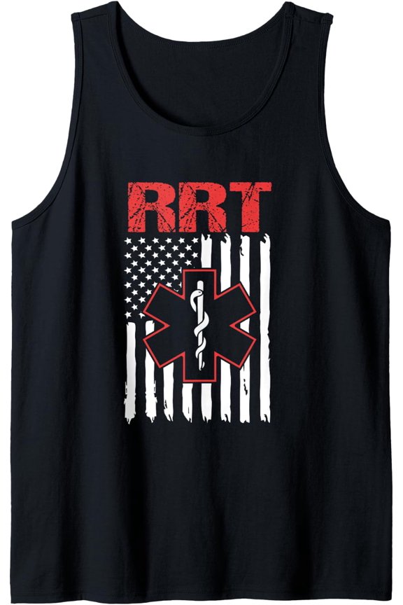 4Th Of July Rrt Registered Respiratory Therapist Tank Top Size S-3XL