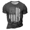 thumbnail image 1 of 4Th Of July Shirts For Men Fashion American Flag Graphic Tee Independence Day Short Sleeve Round Neck Patriotic T-Shirts Dark Gray M, 1 of 4