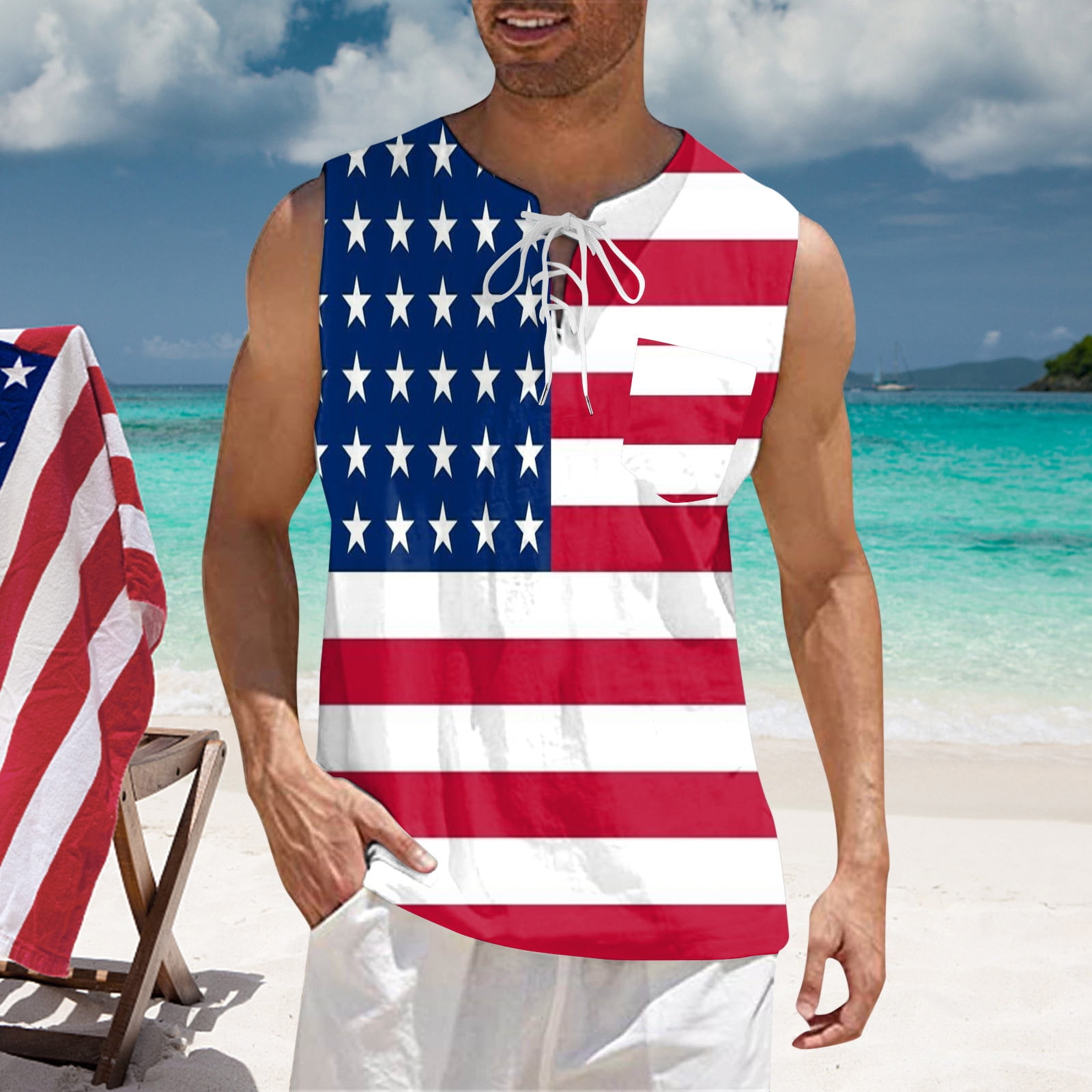 4th of july sleeveless shirts