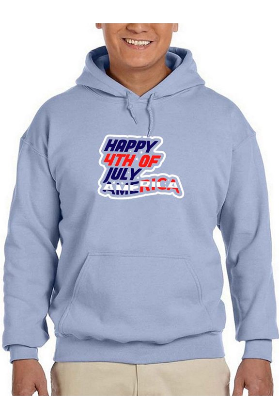 4Th Of July Sign Hoodie Men -Image by Shutterstock, Male Medium