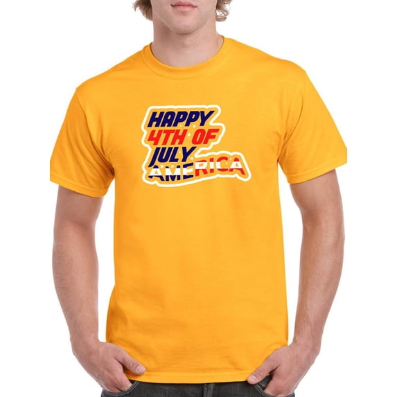 4Th Of July Sign T-Shirt Men -Image by Shutterstock, Male Small