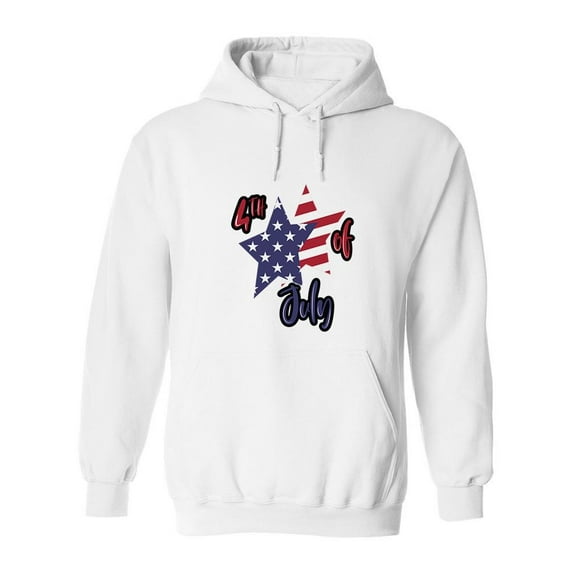 4Th Of July Stars Hoodie Men -SPIdeals Designs, Male 3X-Large
