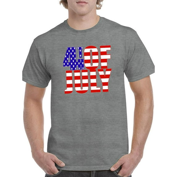 4Th Of July.. T-Shirt Men -Image by Shutterstock, Male 5X-Large