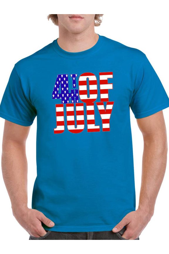 4Th Of July.. T-Shirt Men -Image by Shutterstock, Male Large