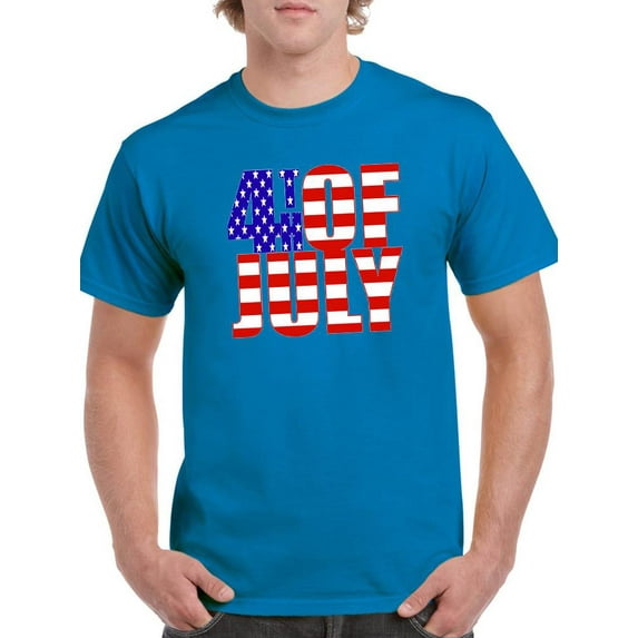 4Th Of July.. T-Shirt Men -Image by Shutterstock, Male XX-Large