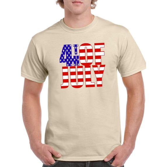 4Th Of July.. T-Shirt Men -Image by Shutterstock, Male XX-Large