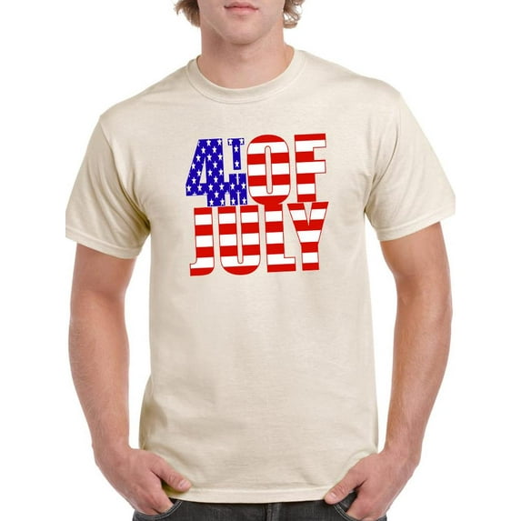 4Th Of July.. T-Shirt Men -Image by Shutterstock, Male XX-Large