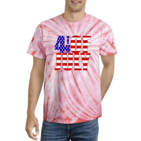 4Th Of July.. Tie Dye Cyclone Men -Image by Shutterstock, Male x-Large