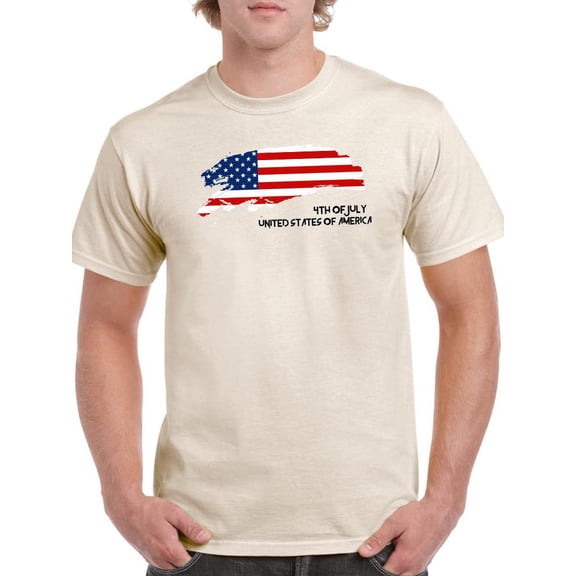 4Th Of July United States T-Shirt Men -Image by Shutterstock, Male Small